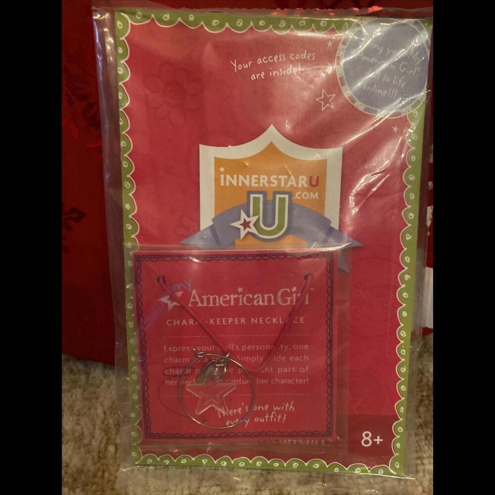 ❤️❤️❤️AMERICAN GIRL DOLL CHARM KEEPER NECKLACE WITH STAR- RETIRED 2016 EUC